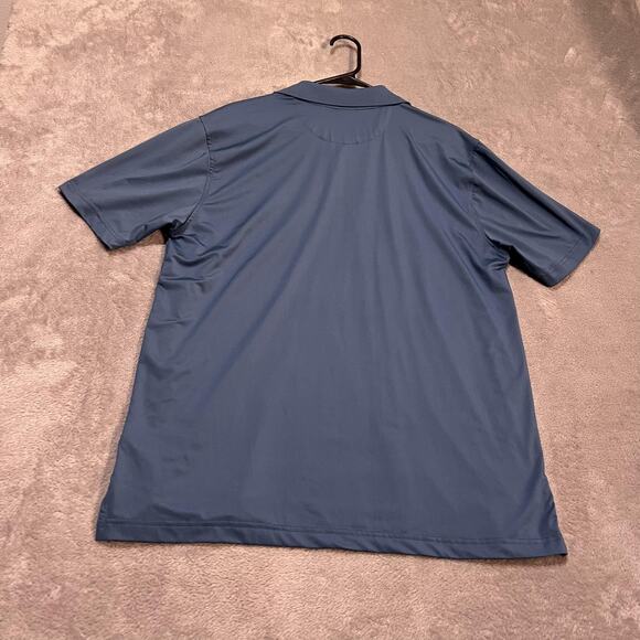 Brooks Brothers Polo Shirt Mens Large Blue Performance Series Golf Stretch Knit - Picture 7 of 8